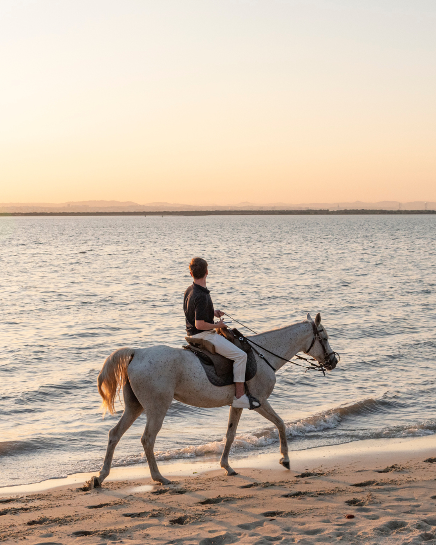 Voucher Digital • Passeio a Cavalo na Praia Pôr-Do-Sol